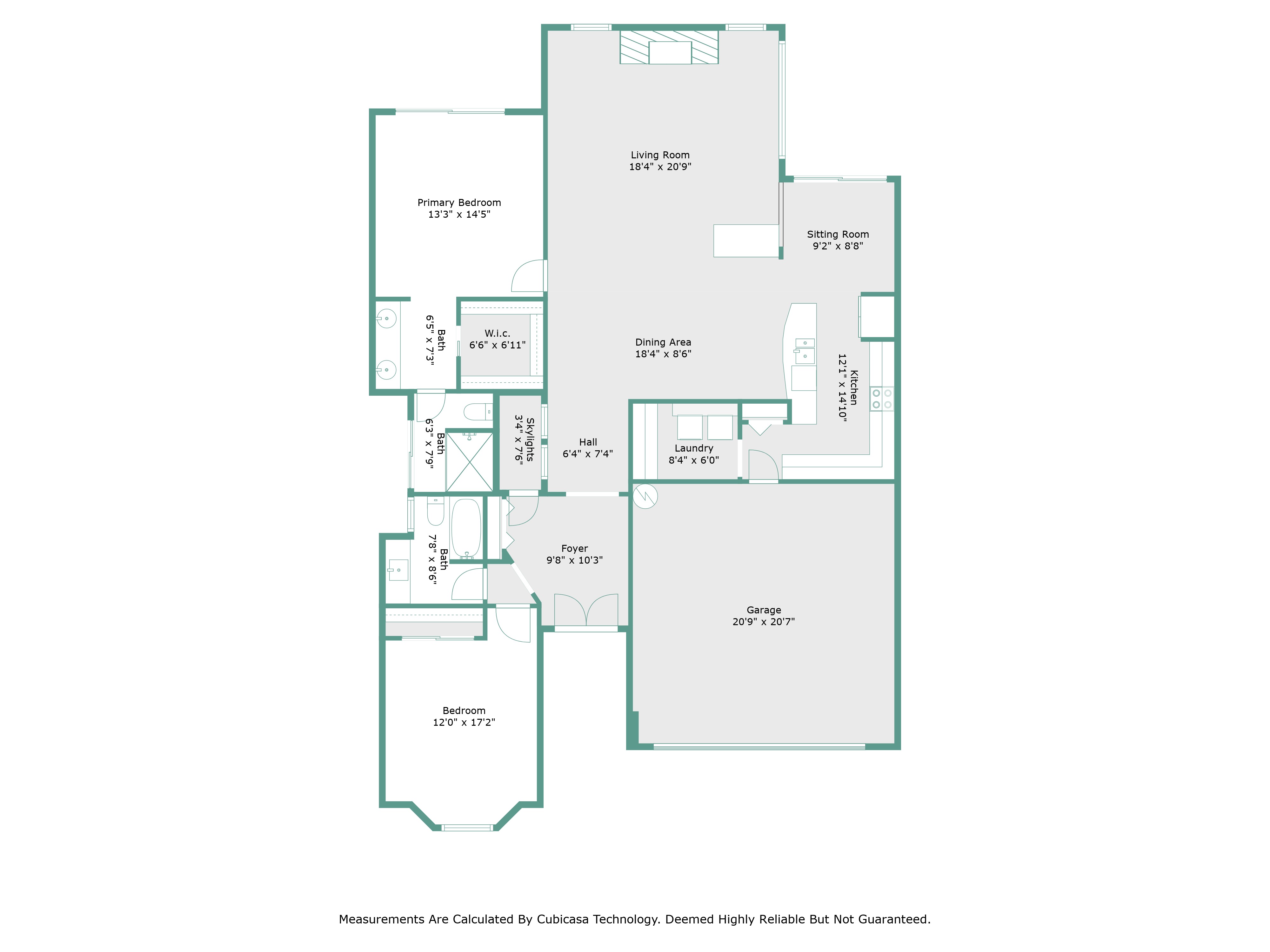 Floor Plan Fixtures and Dimensions